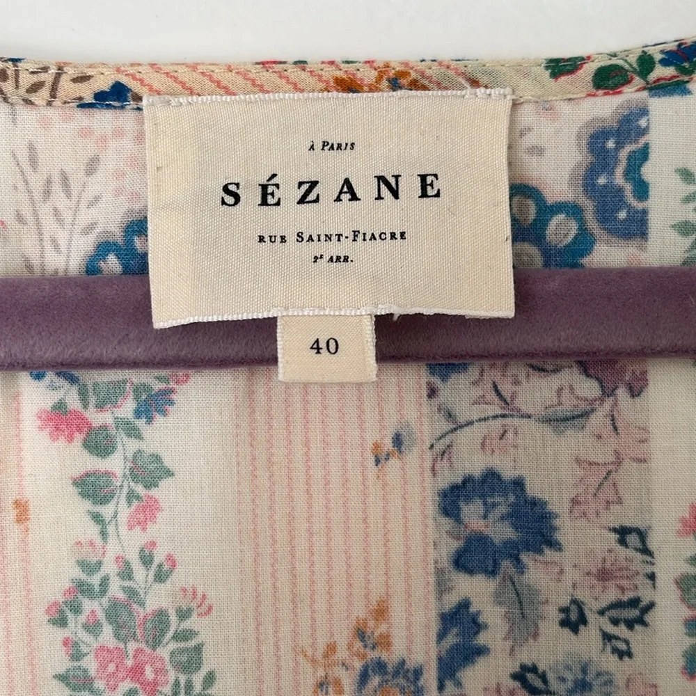 Sezane Benedetta Patchwork Print Dress - Picture 13 of 15